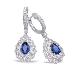 Sapphire & Diamond Earring