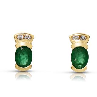 Emerald & Diamond Earring