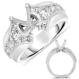 White Gold Engagement Ring (0.94 ctw)