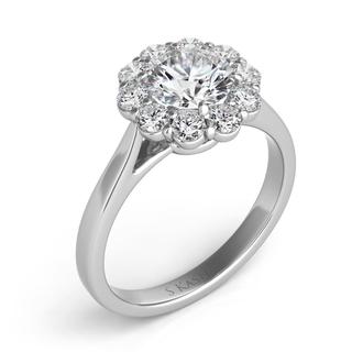 White Gold Halo Engagement Ring (1.42 cts.)