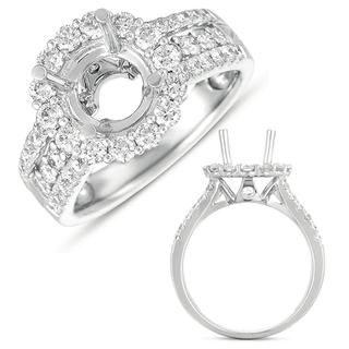 White Gold Halo Engagement Ring (1.17 cts.)