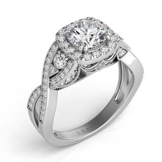 White Gold Engagement Ring (0.66 cts.)