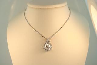 Halo Diamond Necklace