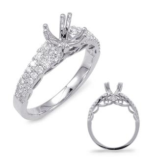 White Gold Engagement Ring (0.38 cts.)