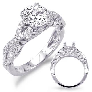 White Gold Engagement Ring (0.35 cts.)