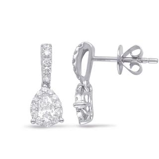 White Gold Diamond Earring