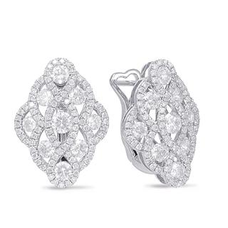 White Gold Diamond Earring