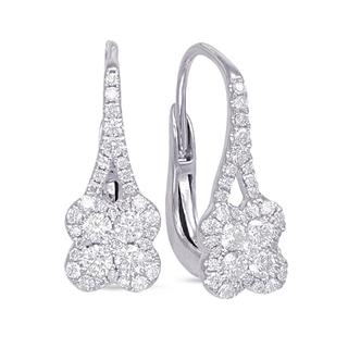 White Gold Diamond Earring