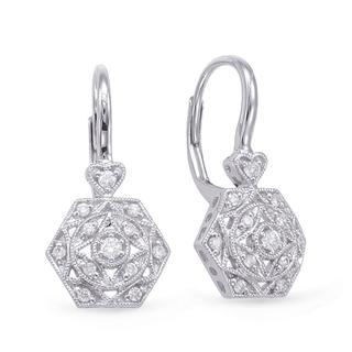 White Gold Diamond Earring