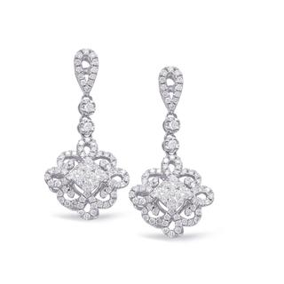 White Gold Diamond Earring