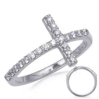 Diamond Cross Fashion Ring
