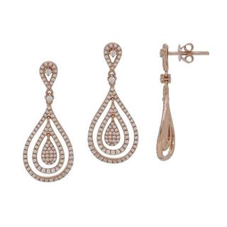 Rose Gold Diamond Earring