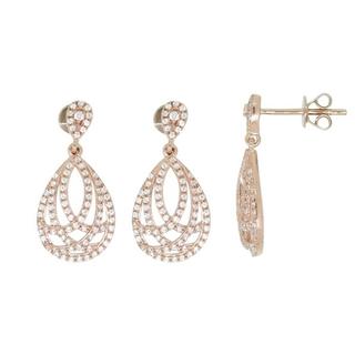 Rose Gold Diamond Earring