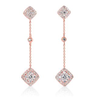 Rose Gold Diamond Earring