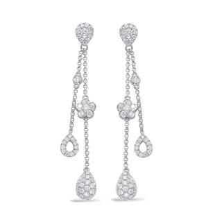 White Gold Diamond Earring