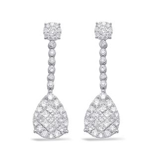 White Gold Diamond Earring