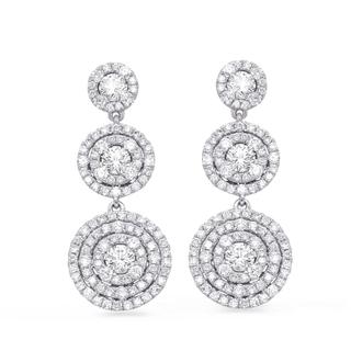 White Gold Diamond Earring