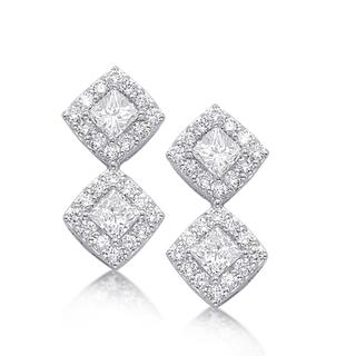 White Gold Diamond Earring