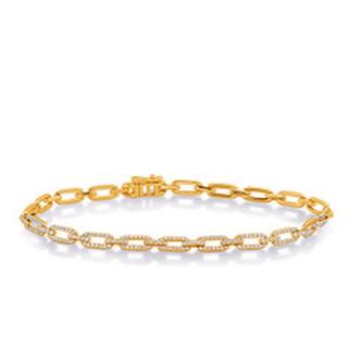 1.14ct Yellow Gold diamond bracelet