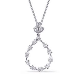 0.73ct White Gold Diamond Pendant