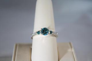 Blue Diamond Fashion Ring