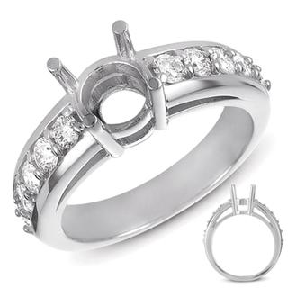 White Gold Engagement Ring (0.72 cts.)