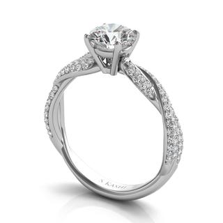 White Gold Engagemnt Ring (0.40 cts.)