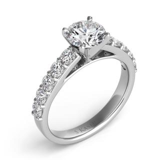 White Gold Engagement Ring (0.72 cts)