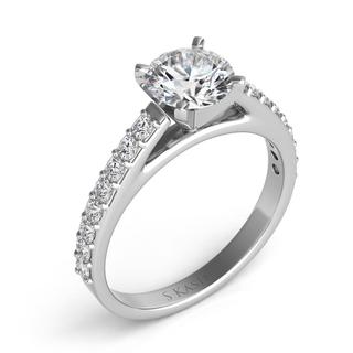 White Gold Engagement Ring (0.37 cts)