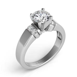 White Gold Engagement Ring (0.18 ctw)