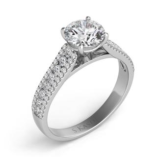 White Gold Engagement Ring (0.43 ctw)